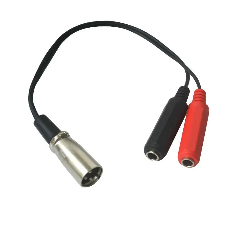 3 контактный разъем XLR с двумя разъемами 1/4 &quot6 35 мм TRS аудио кабель Y Шнур 0 м|y cable|xlr