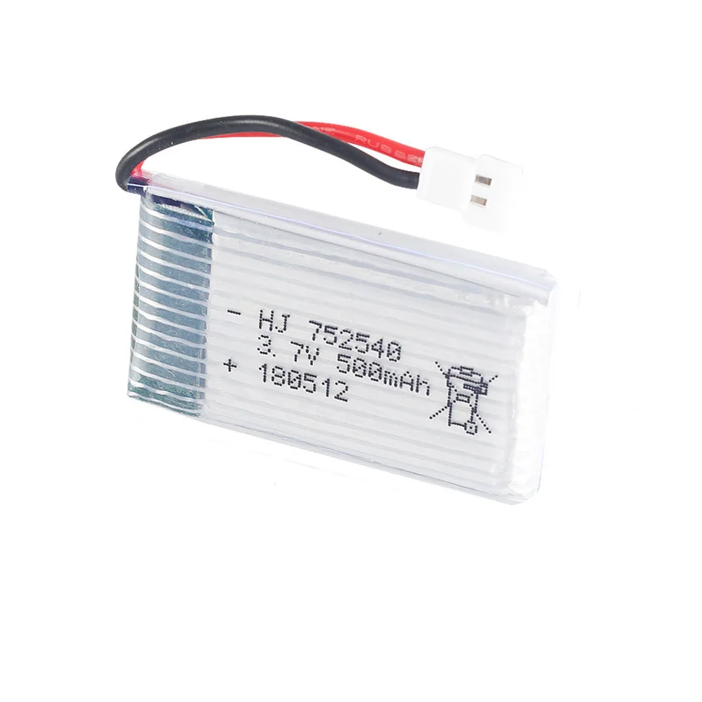 3,7 V 500 mAh Lipo аккумулятор для Syma X5C X5SW M68 Cheerson CX-30 H5C Tianke M68 Квадрокоптер 3,7 V 500 mAh игрушечный аккумулятор 1S 752540
