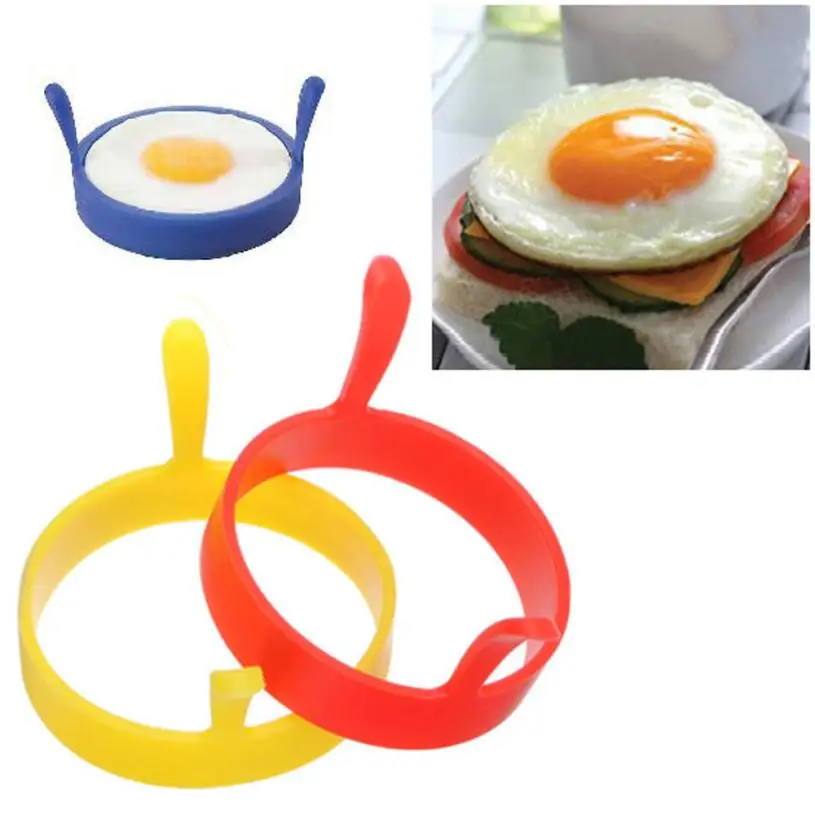 1PC Silicone Round Egg Rings Pancake Mold Nonstick Fried Frying Tool Levert Dropship April 28 | Дом и сад