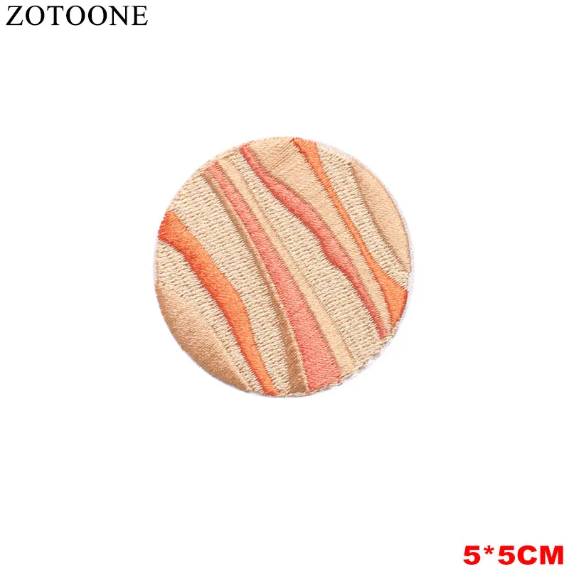 1373 ZOTOONE Wild Planet железные нашивки для одежды Красочные космические аппликации на детской одежде Diy декоративные аппликации для детей - Цвет: 1373