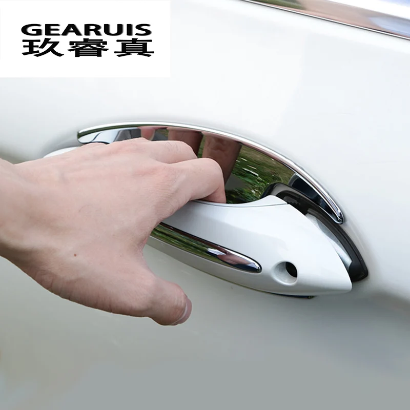 

Car Styling outer Door Handle Cover Trim Door Bowl Stickers decoration for BMW 7 series F01 F02 740Li 730Li Auto accessories