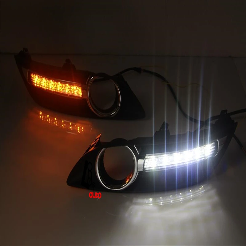 Автомобильный Стайлинг авто светодиодный дневные ходовые огни для Nissan Sylphy/Sentra 2012