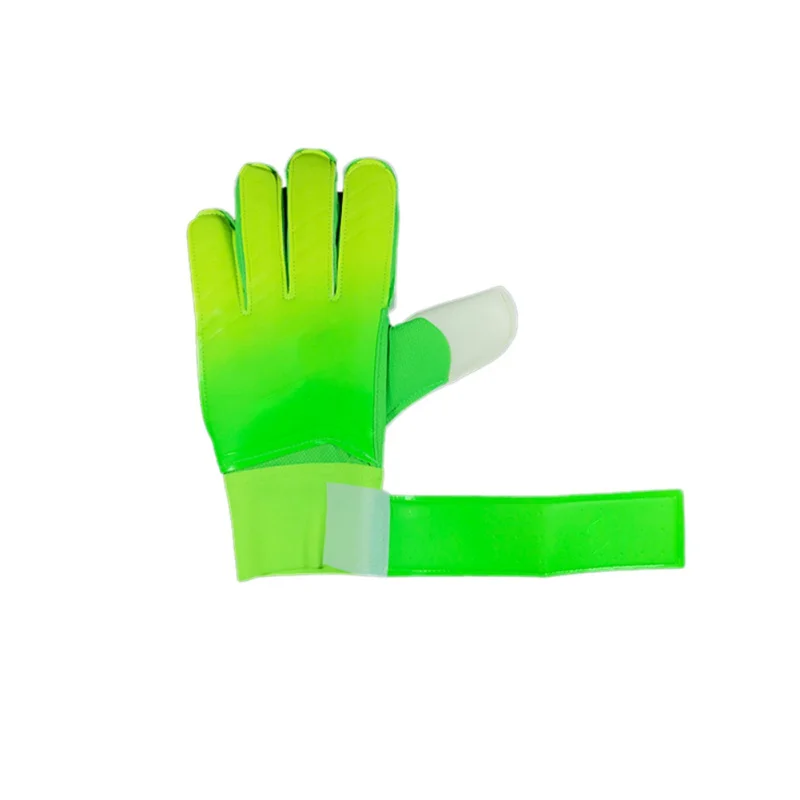 G Цвет градиент Bone гильотины PU Латекс утолщенной футбольного вратаря Anti-Slip перчатки футбольные вратарские перчатки двойной защиты - Цвет: G