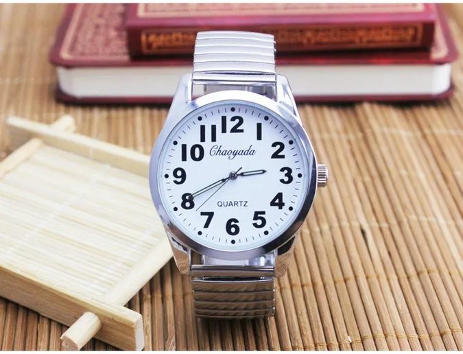 Часы для пожилых мужчин известный бренд Relojes гибкий эластичный ремешок для мужчин из нержавеющей стали Роскошные Модные Аналоговые наручные часы