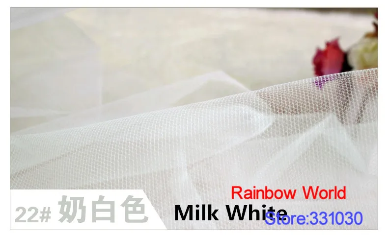 Сетчатая ткань средней твердости молочного белого цвета 5 метров для сделай сам