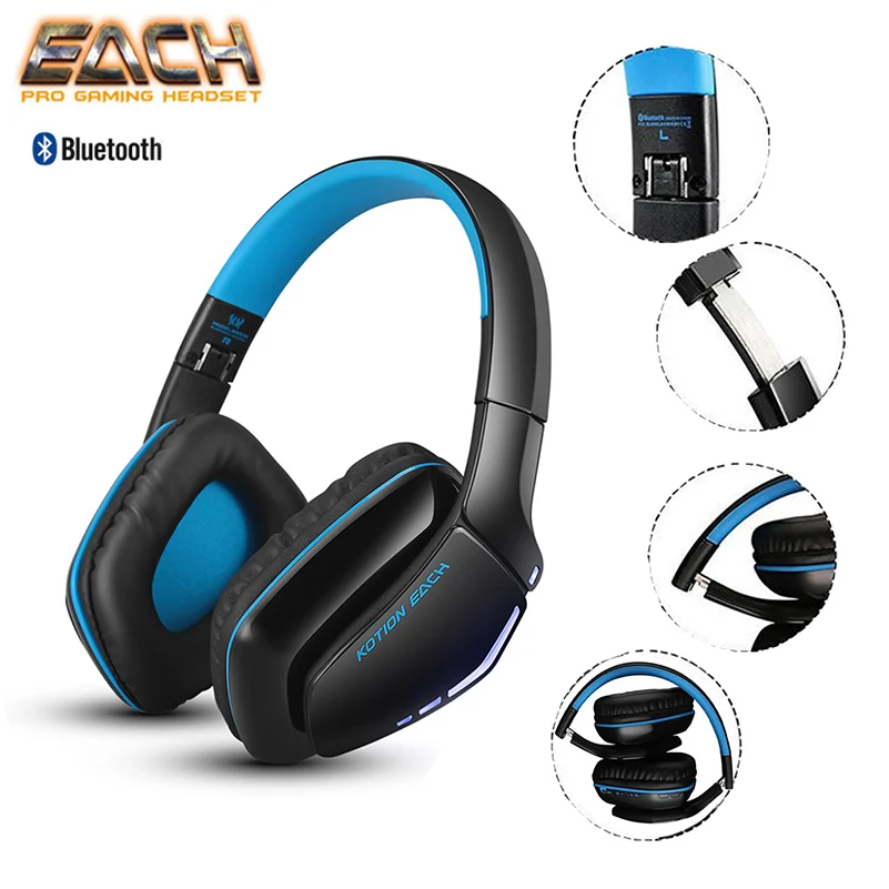 Беспроводные наушники KOTION EACH с Bluetooth гарнитурой спортивные стереонаушники для
