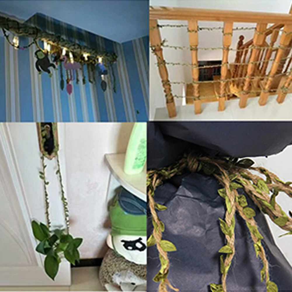 10 м сделай сам искусственные листья шпагат ручная работа цветные льняные веревки