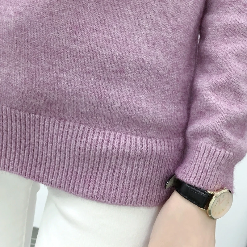 Vintarfell Sweaters And Pullovers For Women 2017 Autumn Winter Solid Turtleneck Knitwear Female Casual Elastic Loose Coat Femme | Женская