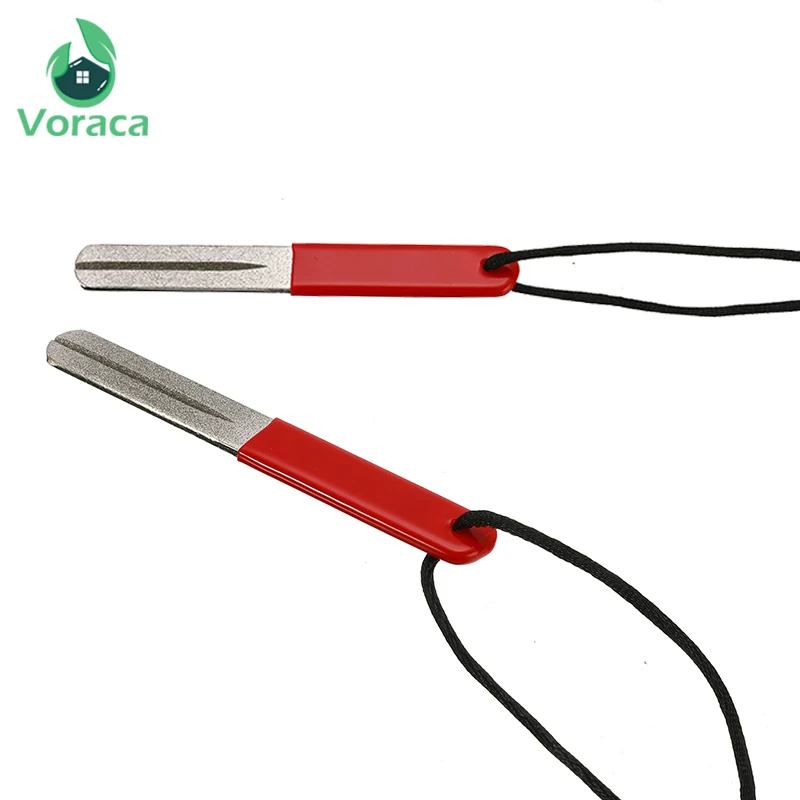 Портативная двухсторонняя точилка для рыболовных мушек 100 мм крючок ловли