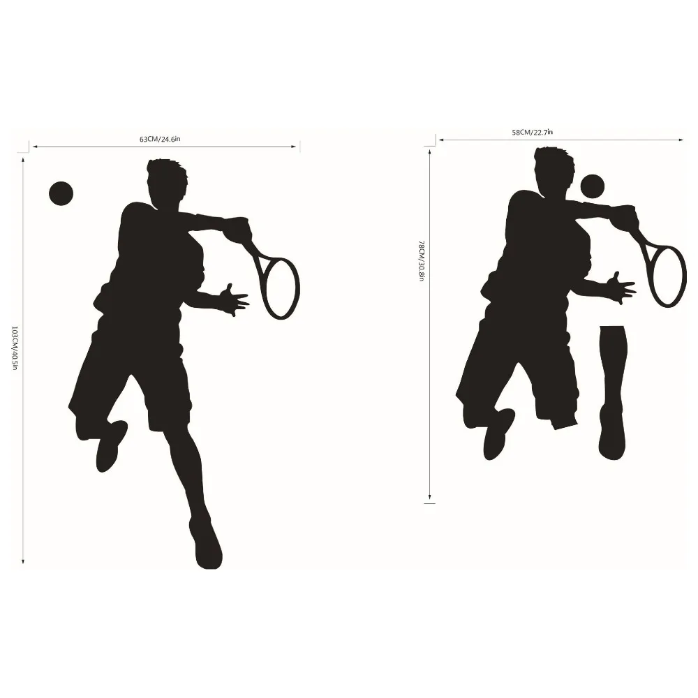 Спортивная Настенная Наклейка для тенниса s детской комнаты гостиной ТВ фона