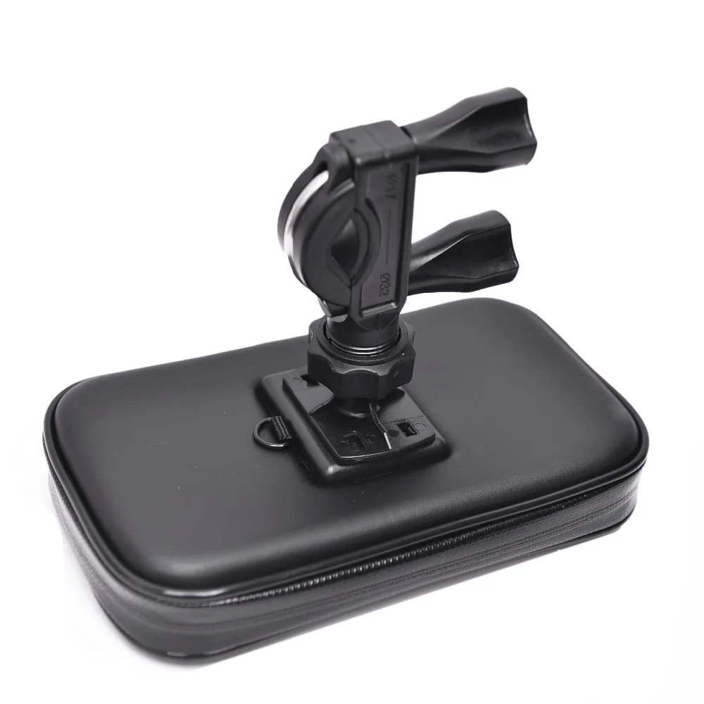 universal waterproof pouch bag motorcycle support phone holder bike mount phone stand soporte movil moto for iphone gps free global shipping