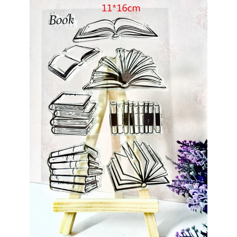 Книга DIY силиконовый прозрачный штамп цепляющее уплотнение тиснение для скрапбукинга декоративные украшения