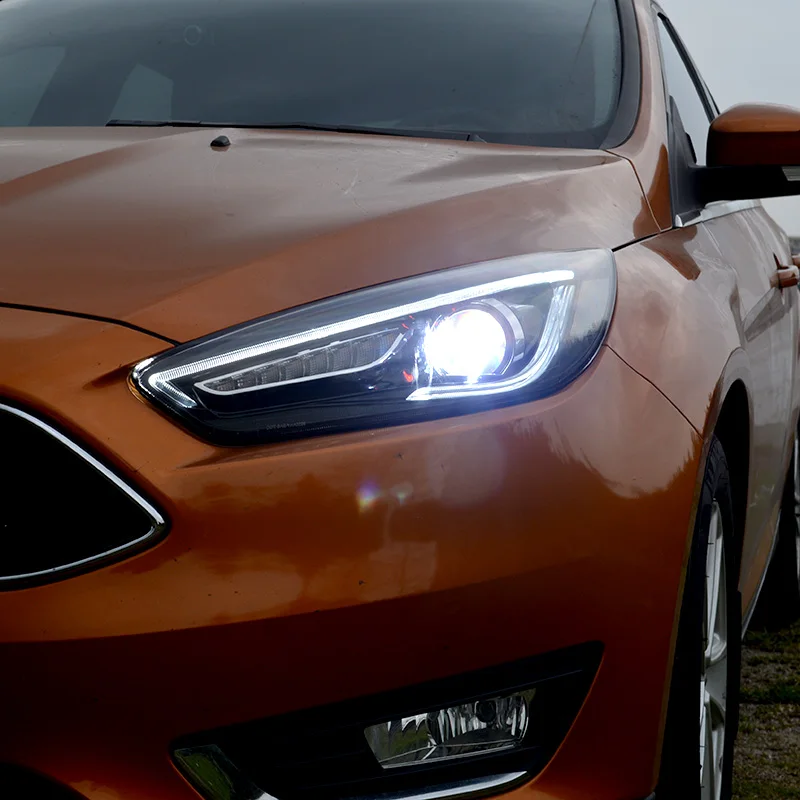 without red evil eye Автомобильный Стайлинг в сборе для Ford Focus- фары светодиодный фары DRL Объектив Двойной Луч Биксенон HID автомобильные аксессуары - Цвет: without red evil eye