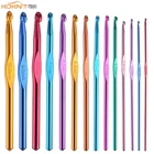 KOKNIT 1 шт. Алюминиевые крючки для вязания, разноцветные смешанные спицы 2-10 мм, крючок для вязания, рукоделие, пряжа, швейная игла для подарка маме