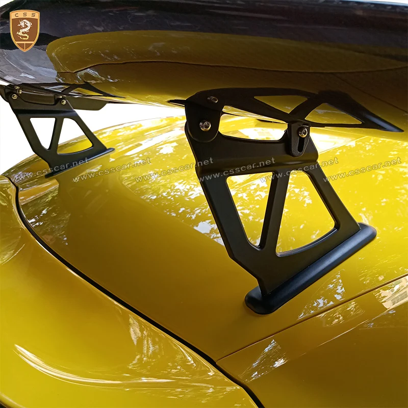 Для 16 Up Cayman & Boxster GT4 стиль карбоновое волокно Задняя Крышка багажника крыло