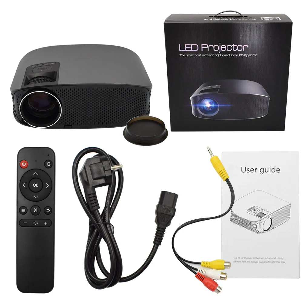 color1 YG600 обновление YG610 Мини проектор Led Full HD 1080P 3200 люмен проводной синхронизация дисплей проектор мульти экран Домашний кинотеатр HDMI VGA USB - Цвет: color1