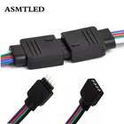 5 шт. 4-контактный 5-контактный разъем для светодиодной ленты провод для 10 мм 12 мм 3528 5050 RGB RGBW IP20 неводонепроницаемая Светодиодная лента для соединения проводов