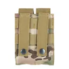 Многоцветная тактическая сумка 600D с двойным пистолетом, держатель журнала, закрывающая кобуру, для улицы, страйкбол, Боевая Военная 9 мм