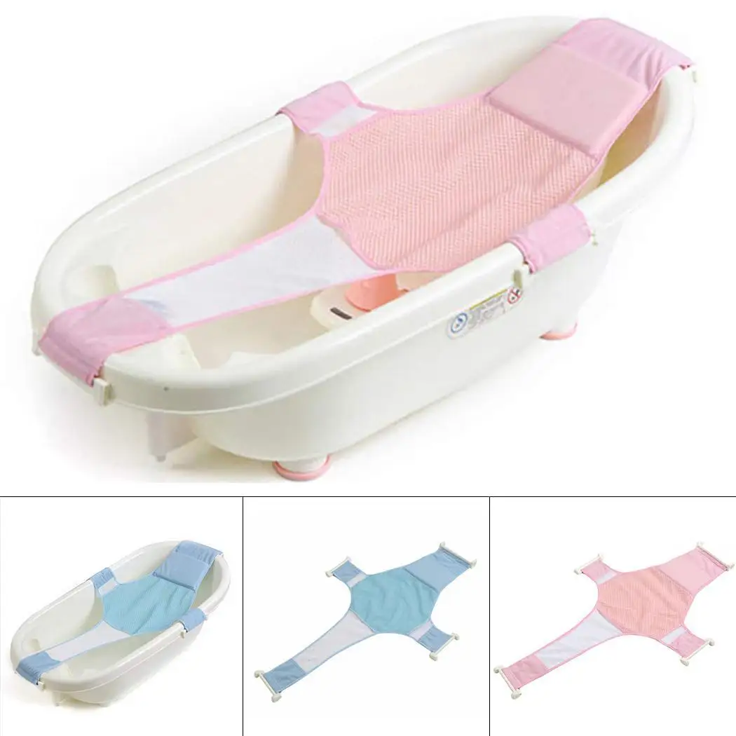 Мягкая складная регулируемая детская Ванна чистая для купания синий розовый душ