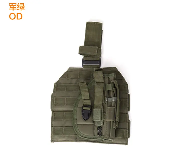 Чехол Molle для пистолета, регулируемая тактическая кобура, обмотка, бедро, ножка PB 075, пистолет для страйкбола, кобура для пистолета, Сумка с карманом для журналов
