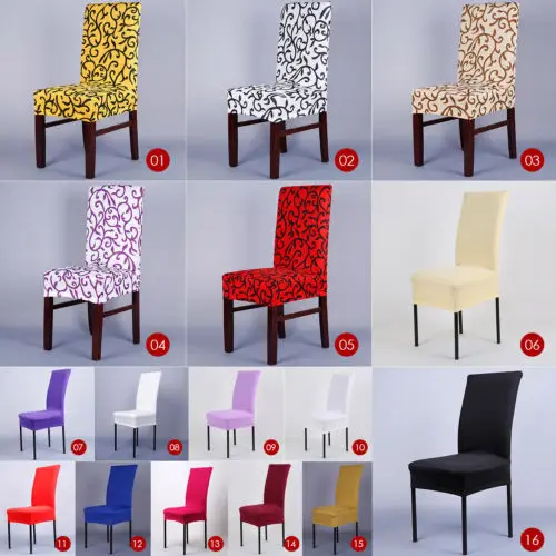 Растягивающийся короткий съемный стул для столовой чехол стула плоские чехлы |