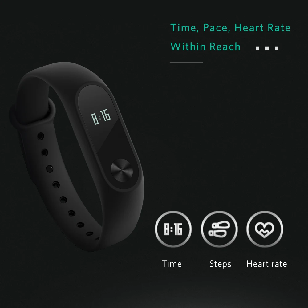 Xiao mi Группа 2 умный Браслет Водонепроницаемый IP67 браслет Smartband Band2 монитор