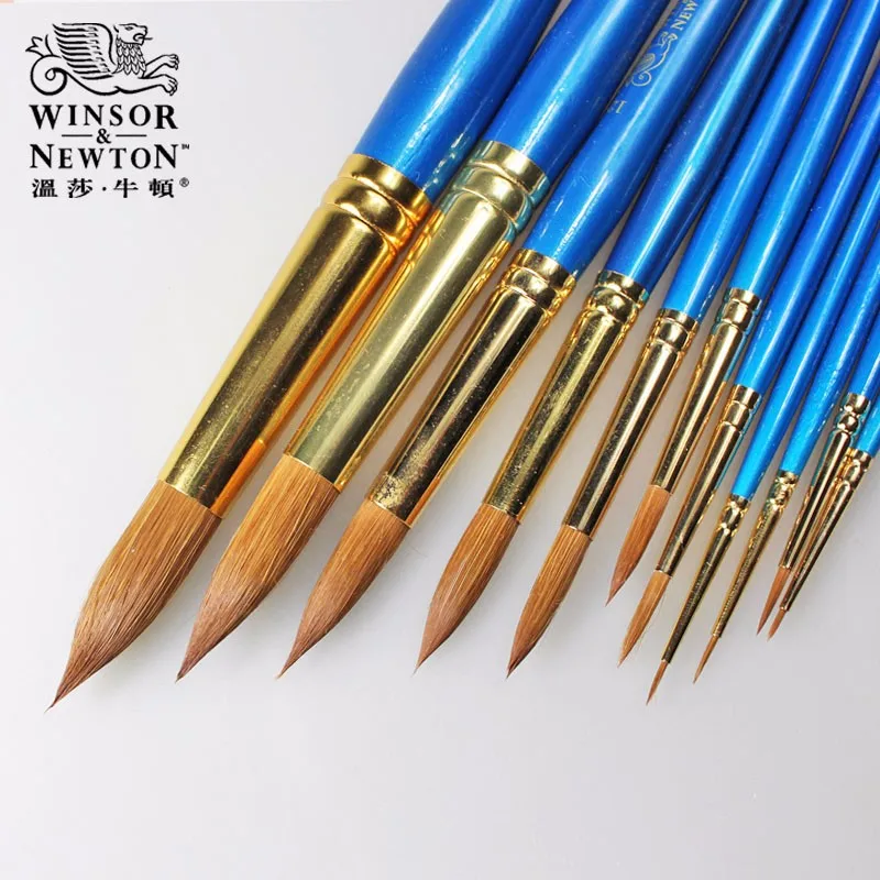 Winsor& Newton очень тонкая водная Цветная кисть, ручка, норковый наконечник для волос Cotman