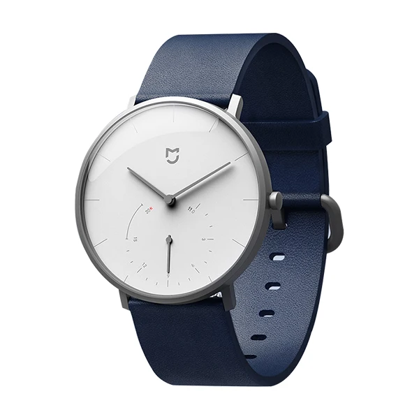 White Leather Xiaomi Mijia Quart z наручные часы для мужчин и женщин часы жизнь водонепроницаемый ремешок подарок для влюбленных двойной кожаный ремешок - Цвет: White Leather