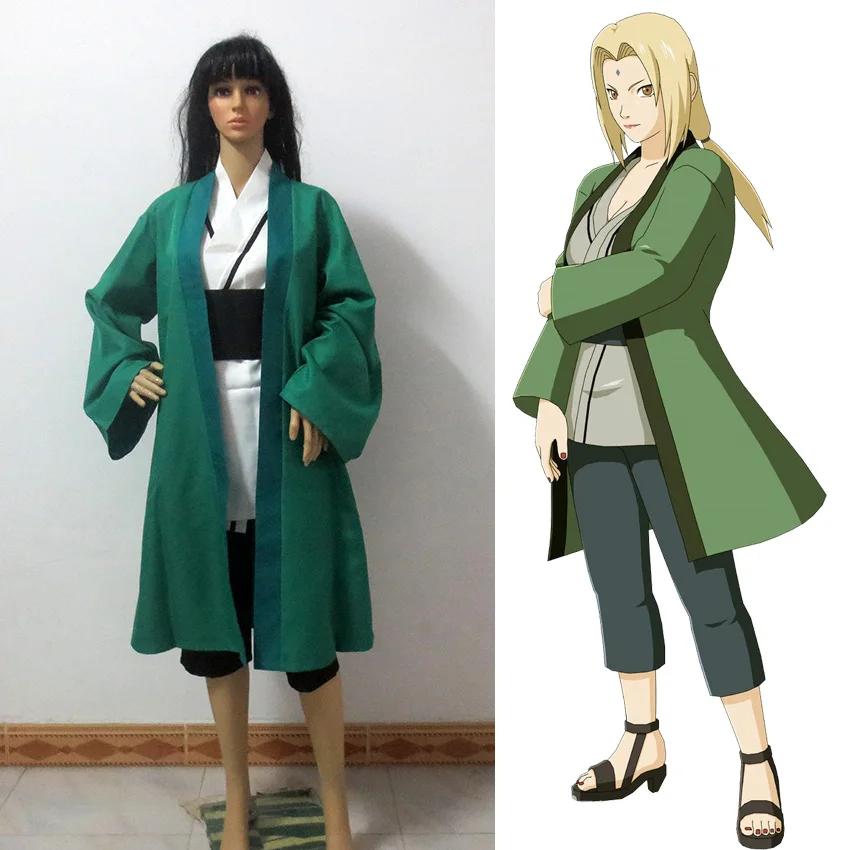 Костюм для косплея Tsunade кимоно из японского аниме костюм униформа одежда пальто
