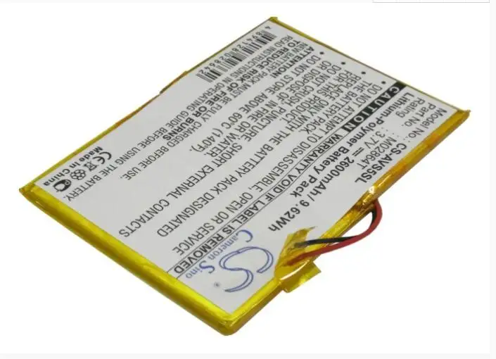 Аккумулятор Cameron Sino 2600 мАч для ARCHOS 5 60 Гб M02864T MP3 MP4 PMP литий-полимерный аккумулятор 96