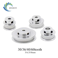 10pcslot gt2 timing pulley 30 teeth 36teeth 40tooth 60 tooth wheel bore 5mm 8mm aluminum gear width 6mm parts 3d printers part