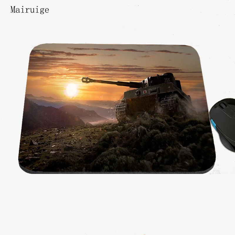 Mairuige World of tanks Мышь ноутбук с алюминиевым корпусом компьютера коврик 22x18 Резина