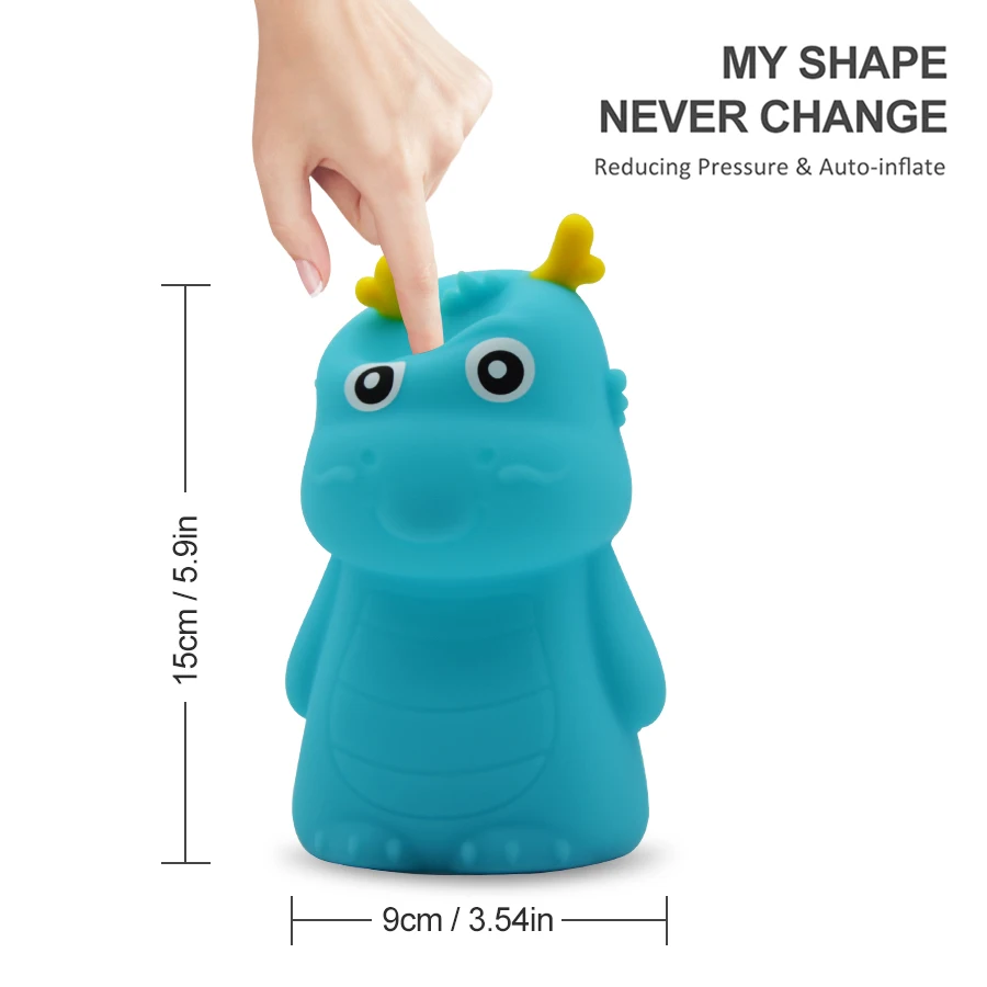 Cute Dragon Night Light For Children Bedroom Lamp Dinosaur LED Nightlight Child Lights Beside Baby Christmas Xmas Gifts | Лампы и