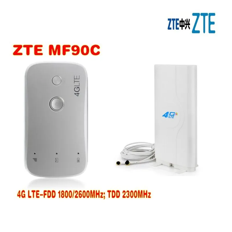 Открыл новый ZTE mf90 mf90c 4 г LTE МИФИ маршрутизатор Мобильный Wi Fi роутер и 100 Мбит/с