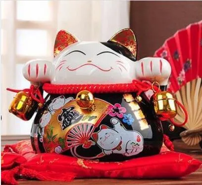 YM керамическая копилка maneki neko для домашнего декора украшения комнаты