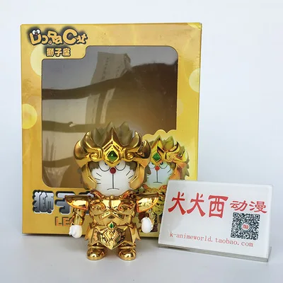 Красный Фигурка Святого Сейя Godness Athena аниме «Дораэмон» Cat Ver. Нобита ноби золото Святого фигурка доракат Святого Сейя - Цвет: Красный