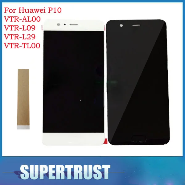 5.1 Inch For Huawei P10 VTR-AL00 VTR-L09 VTR-L29 LCD Display+Touch Screen Sensor Glass Digitizer Assembly Black White With Tape | Мобильные