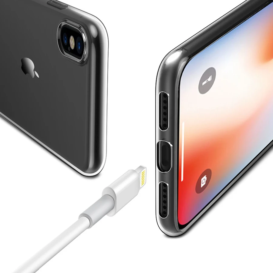 Чехол для apple iphone XS Max XR X 10 7 8 9 6 6S Plus 2018 TPU силиконовый чехол защитный мягкий