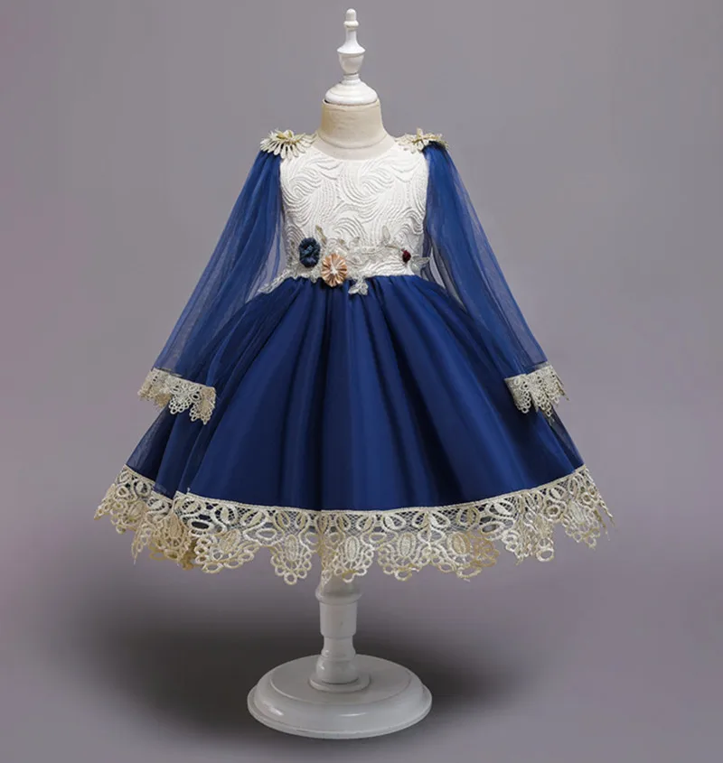 Children's dress girl princess wedding kids beauty lace party sleeveless child clothes baby flower | Детская одежда и обувь