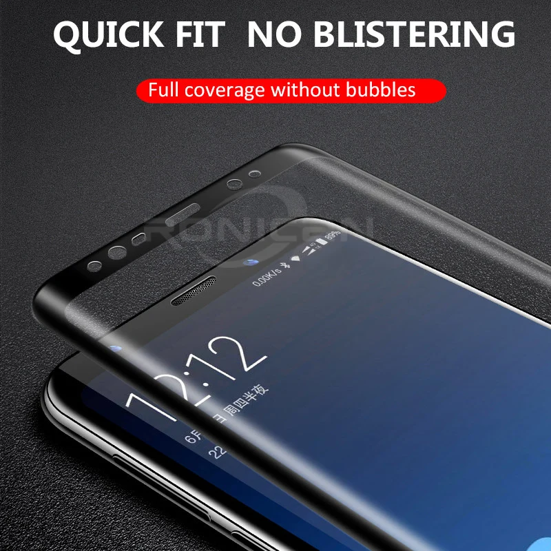 Закаленное 9D стекло для экрана Samsung Galaxy Note 8 9 S9 S8 Plus S7 Edge A6 A8 2018 защита с полным