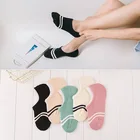 Носки женские хлопковые, до щиколотки, невидимые, цветные для девочек и мальчиков, 1 пара = 2 шт., WS97, носки-Тапочки
