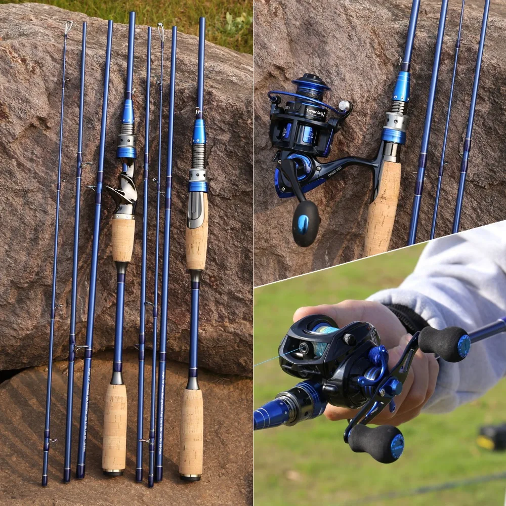 Sougayilang 2,1 м спиннинговая литьевая Удочка с 24 тонным Карбоновым уплотнительным кольцом, направляющая, ультра-светильник, портативная удочка для путешествий