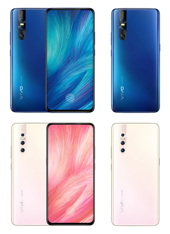 Vivo X27 мобильный телефон 6,39 дюймов 8 ГБ+ 256 ГБ Snapdragon 710 Android 9 4000 МП три кадра мАч смартфон