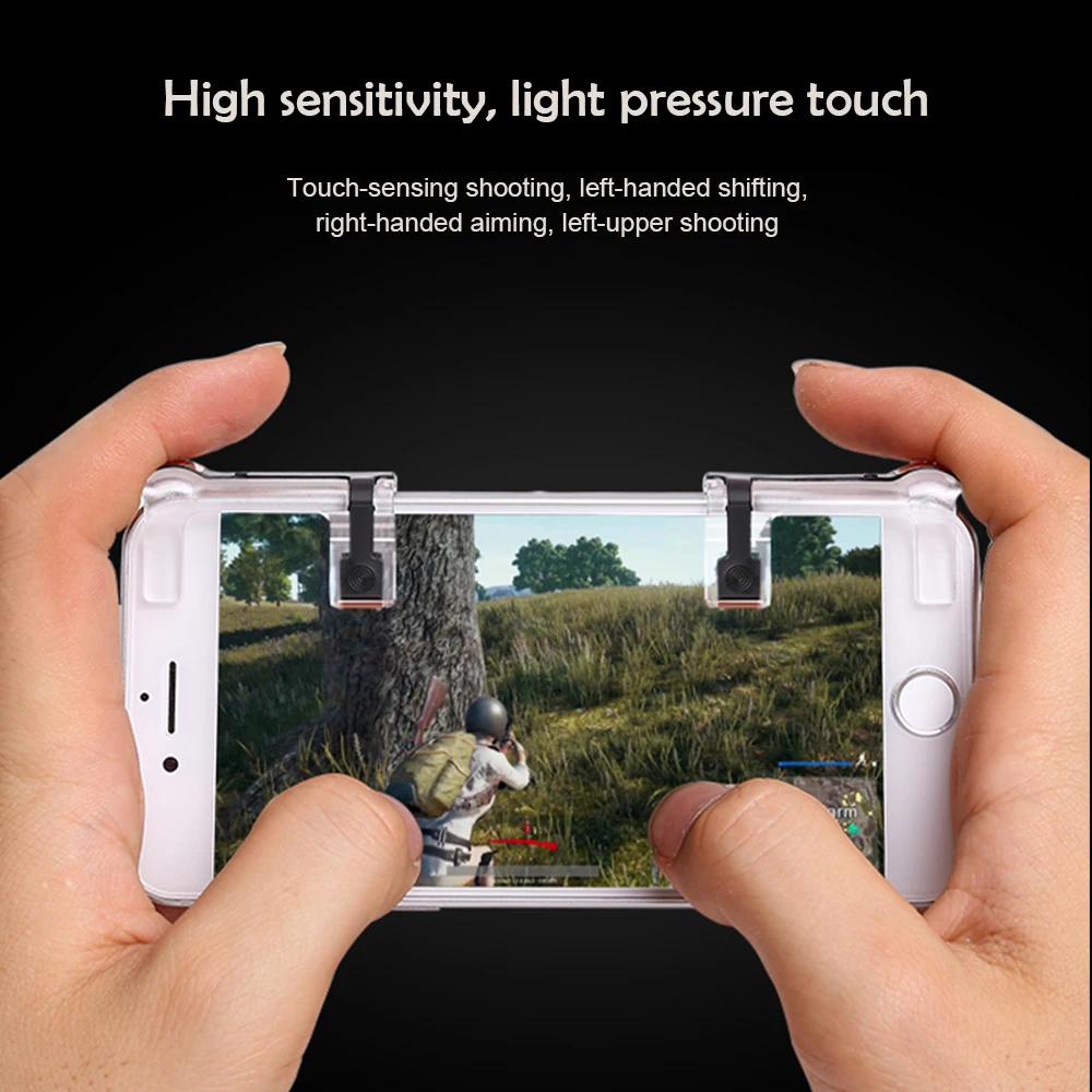 Kobwa Mobile Game Controller for PUBG Transparent Fire Button Aim Key Rules of Survival Smart Phone Gaming | Электроника