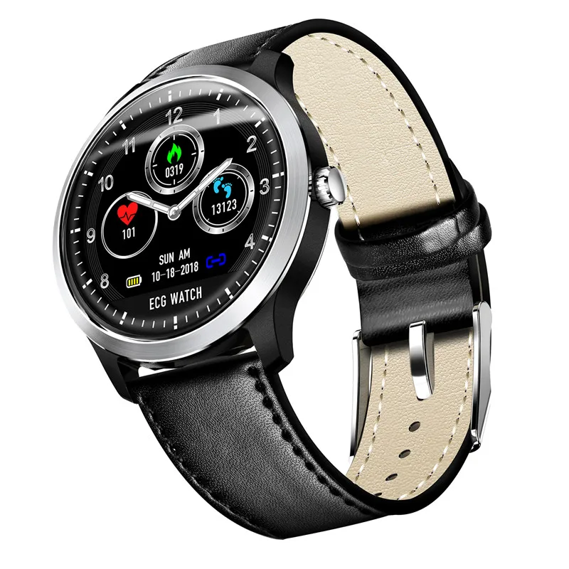 N58 ECG Smartwatch для мужчин дисплей монитор сердечного ритма сна 3D UI фитнес-трекер
