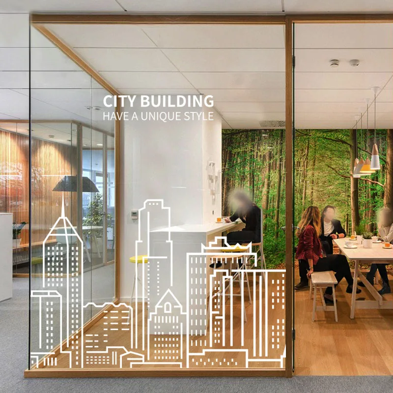 Прозрачная статическая пленка для окна прозрачная белая УФ офисной