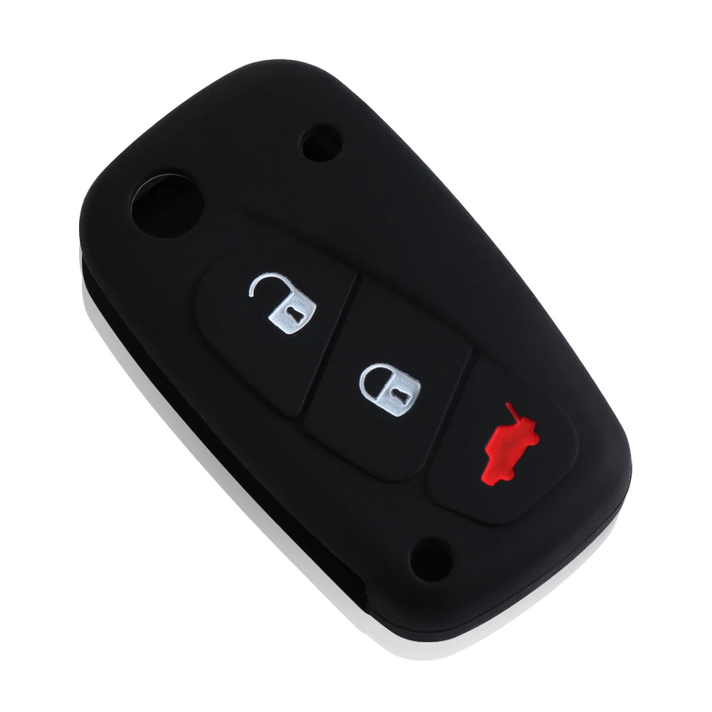 VCiiC 1 шт. 3 кнопки силиконовый чехол для ключей от машины FIAT /Panda /Stilo /Punto /Doblo /Grande /Bravo