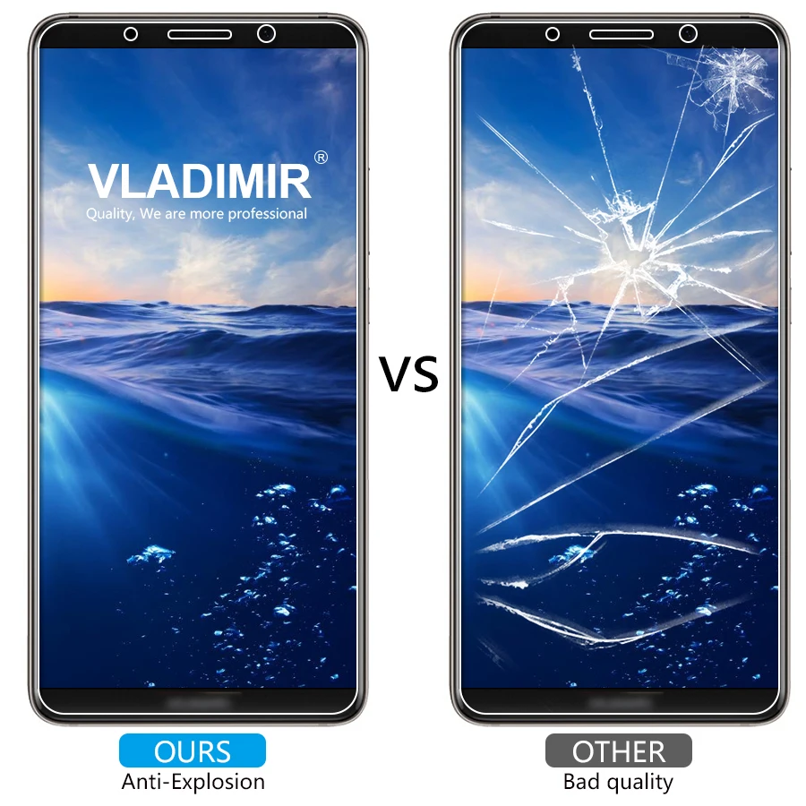 Vimir 9 H 2.5D не полное покрытие из закаленного стекла для Huawei Mate 10 Pro протектор экрана