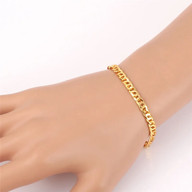 Комплект из колье и браслета золотистого цвета | Украшения аксессуары