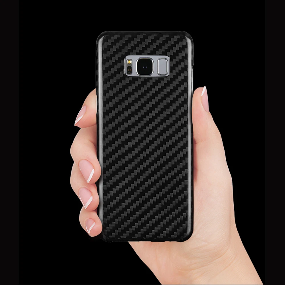 Роскошный чехол из настоящего углеродного волокна для Samsung Galaxy S8 S8 Plus чехол из углеродного волокна для Samsung S8 Plus-матовый и глянцевый